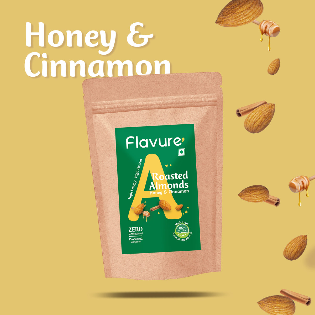 Roasted Almonds Honey & Cinnamon Flavure