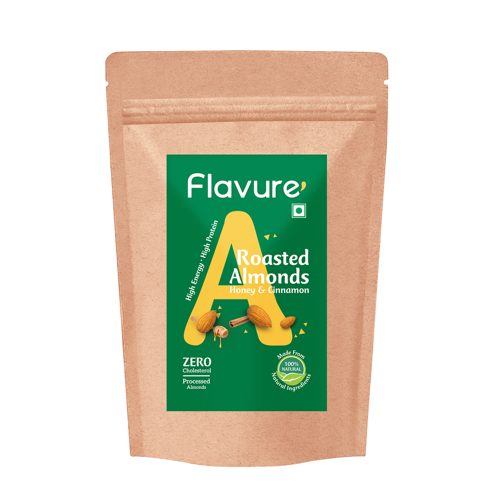 Roasted Almonds Honey & Cinnamon 100g Pack