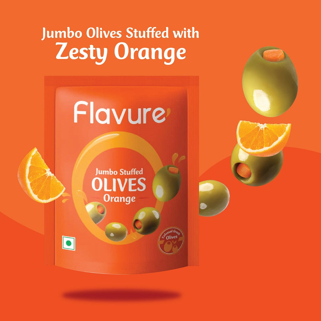 orange stuffed olives