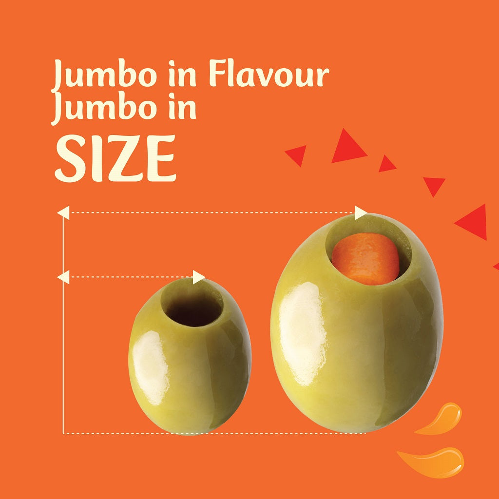 jumbo sized flavoured olives