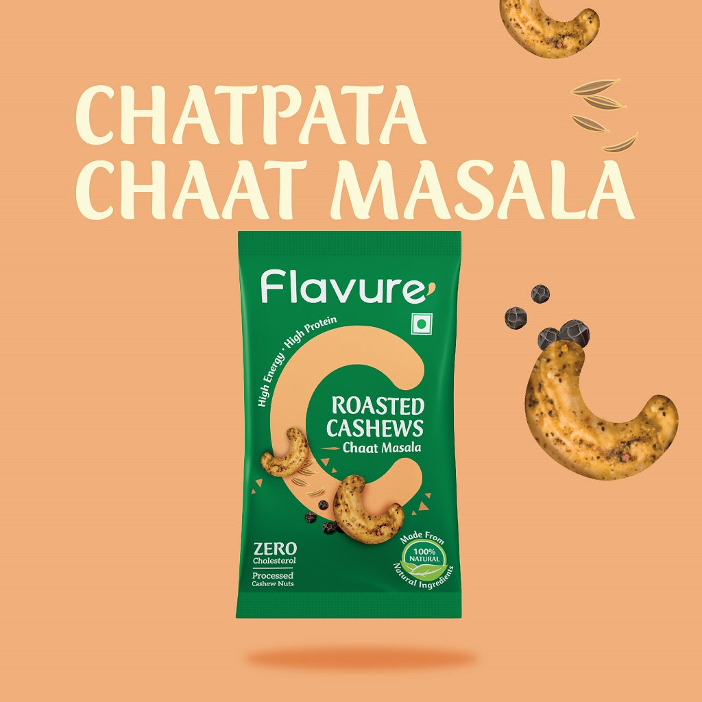 chaat masala flavoured roasted cashews